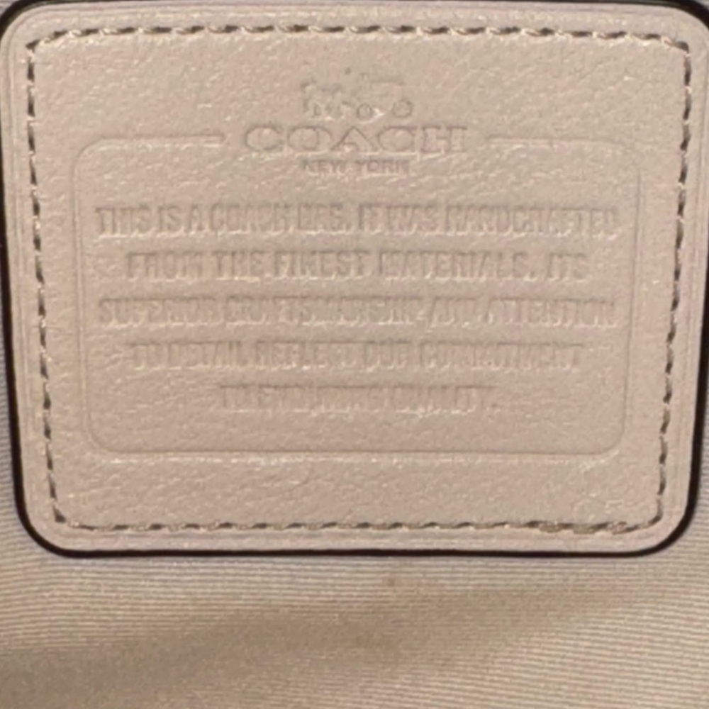Coach Phoebe Pebbled Leather Shoulder Bag F35723 Bone Cream - Picture 15 of 16